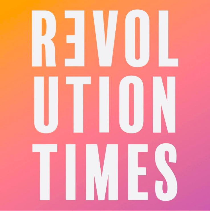 Type treatment for Revolution Times exhibition